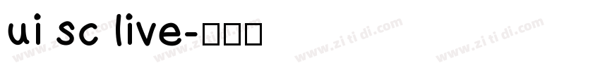 ui sc live字体转换